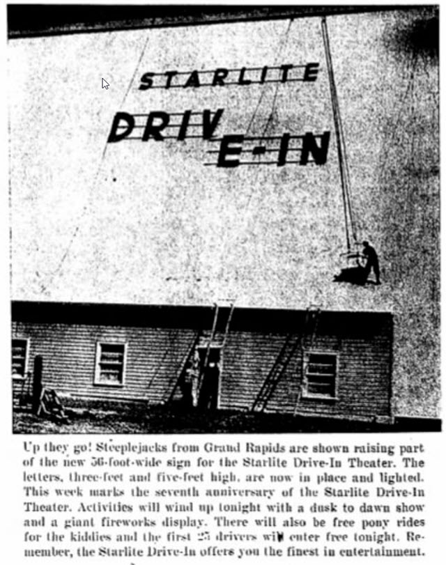 Starlite Drive-In Theatre - Old Article